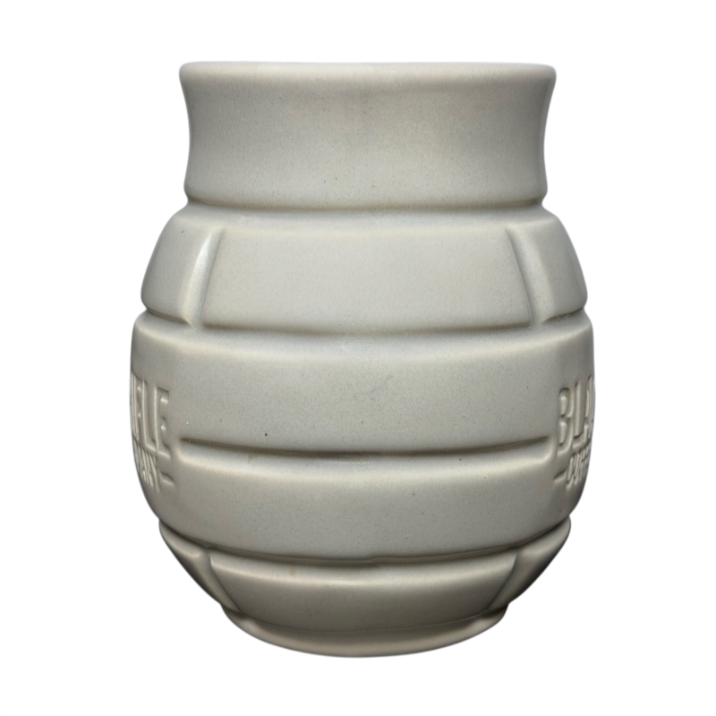 Black Rifle Coffee Company Grenade Mug in Light Gray for Unique Coffee Enjoyment