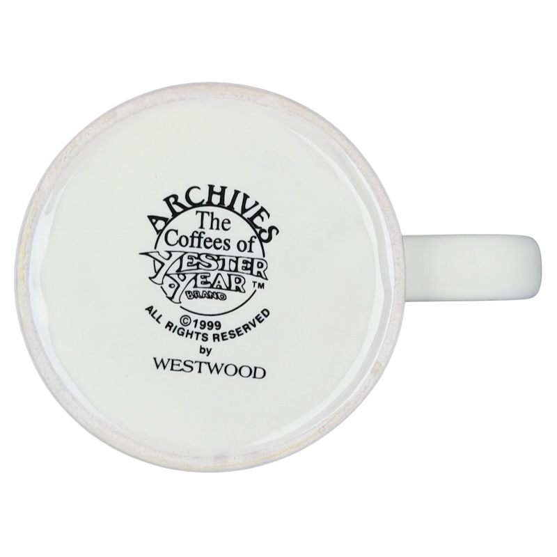 Bloom's Coffee vintage mug featuring a classic design with the Archives logo on the bottom