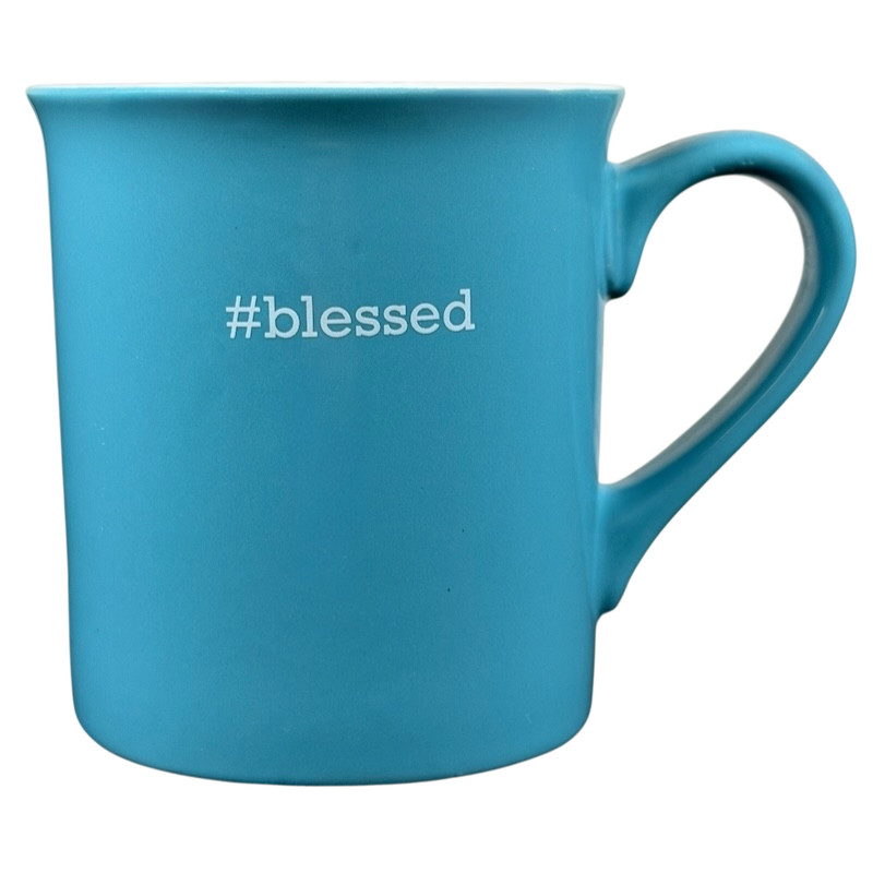 #Blessed blue collectible mug with a smooth finish and comfortable handle for every coffee lover