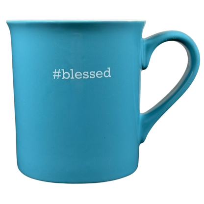 #Blessed blue collectible mug with a smooth finish and comfortable handle for every coffee lover