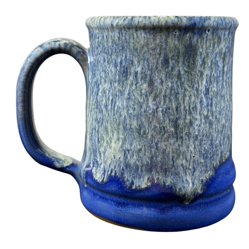 Boulder Mountain Lodge Utah Deneen mug with a blue and textured glaze finish