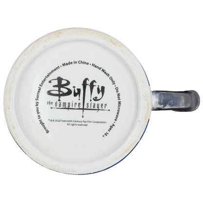 Bottom view of Buffy The Vampire Slayer Mug Surreal Entertainment with branding and care instructions