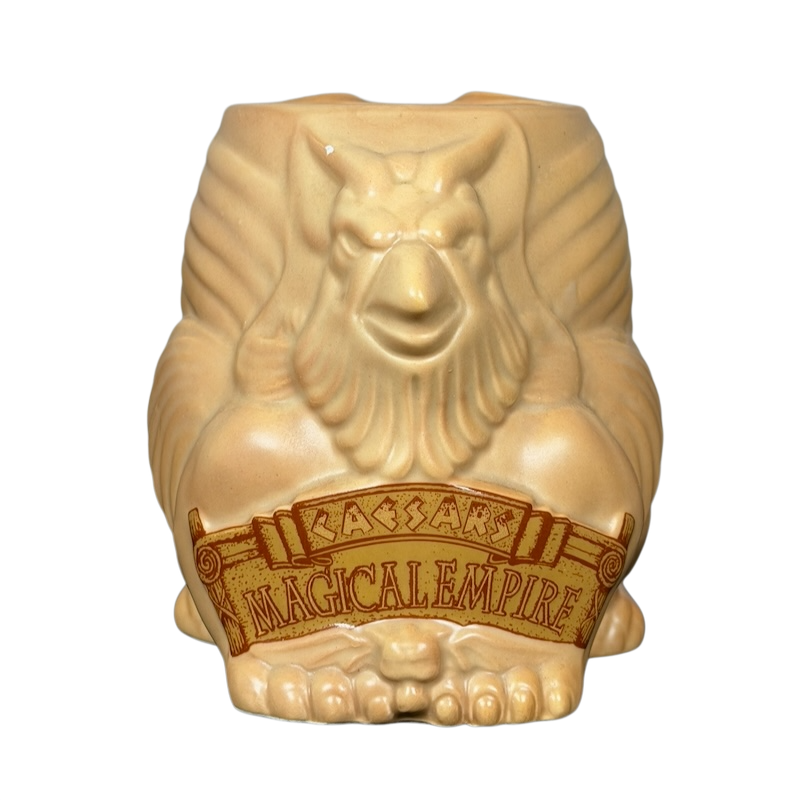 Caesars Magical Empire Griffin vintage Mug featuring a detailed griffin design in light beige