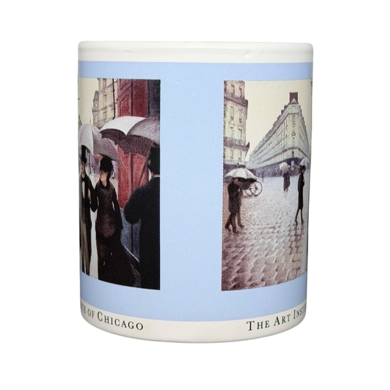 Copco Caillebotte Paris Street Rainy Day mug featuring impressionist artwork and soft colors