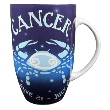CANCER Zodiac What's Your Sign Mug Coventry featuring a blue crab design and dates June 21 - July