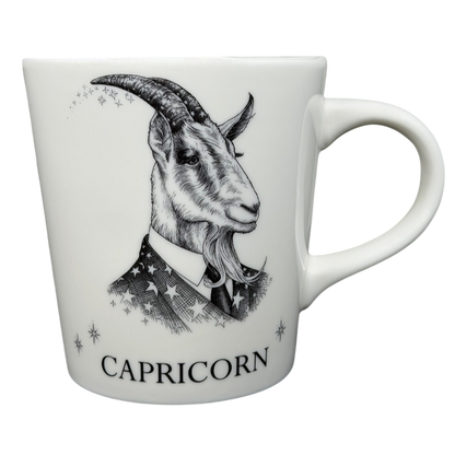 CAPRICORN Rory Dobner Astrology Mug Williams Sonoma featuring a goat illustration and starry design