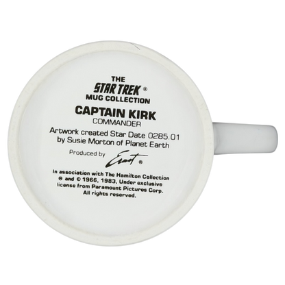 Captain Kirk Star Trek vintage mug featuring artwork by Susie Morton for collectors and fans