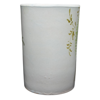 Carrot and Spoon Hand-Painted Made in Italy Pottery Mug with a delicate floral design