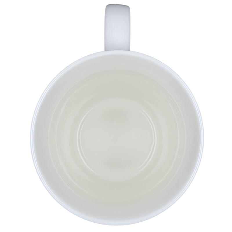 Inside view of the Cath Kidston London mug, showcasing its smooth ceramic finish and simple design