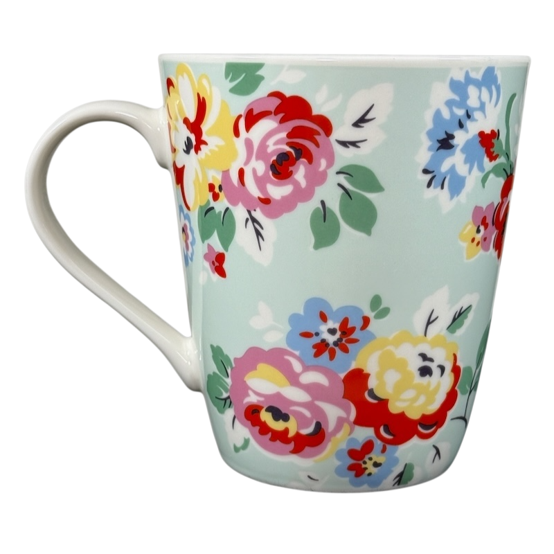 Cath Kidston vintage mum floral mug with colorful flower pattern and white handle from Queens Kitchen