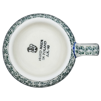 Handmade Ceramika Artystyczna Polish Pottery Tea Infuser Brewing Boleslawiec Mug with Unique Design