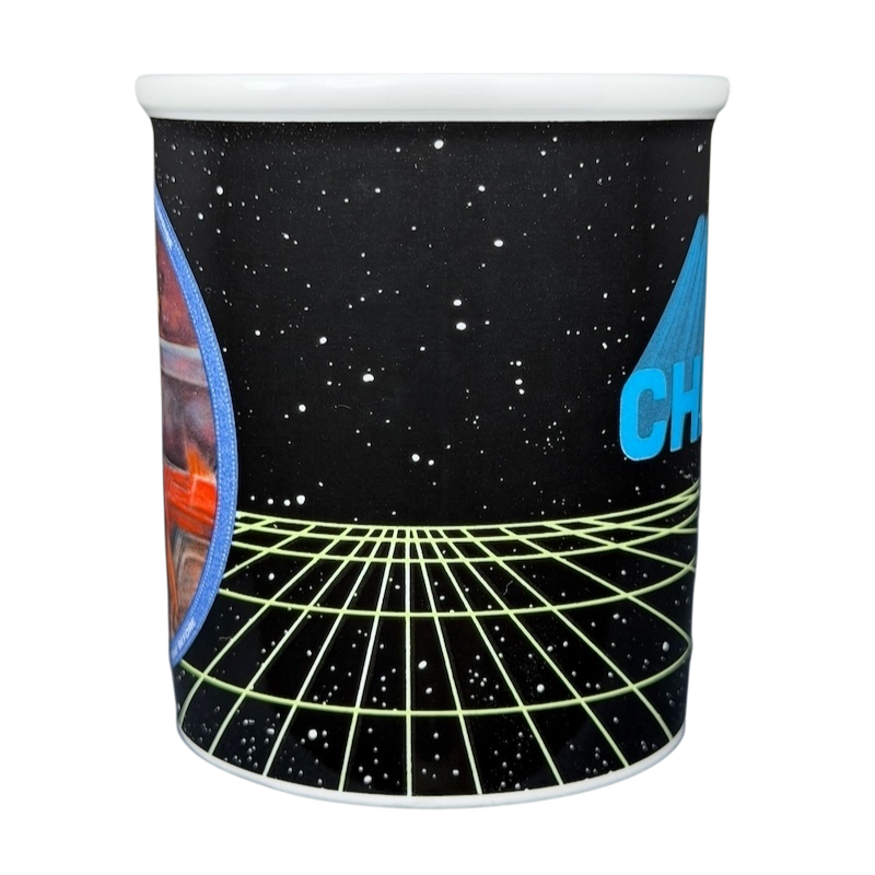 Chekov Star Trek vintage mug featuring a space theme and iconic graphics