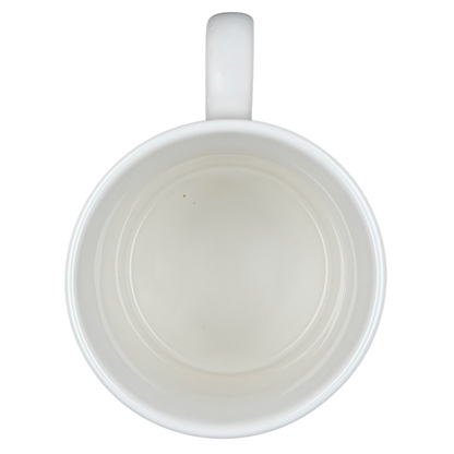 Inside view of a Chekov Star Trek vintage mug showcasing a clean, simple design