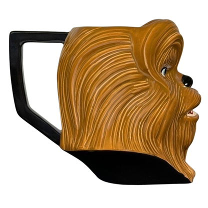 Chewbacca 3D vintage Applause mug collectible featuring detailed Wookiee design and unique handle