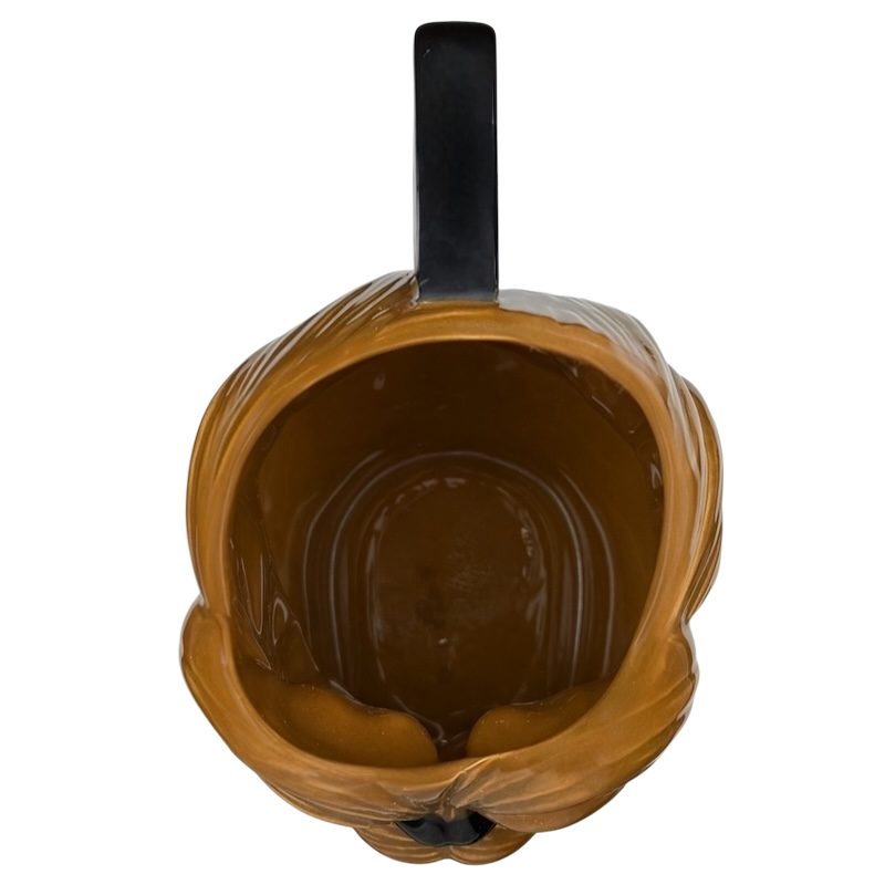 Chewbacca 3D vintage Applause mug collectible showcasing detailed sculpted design from above