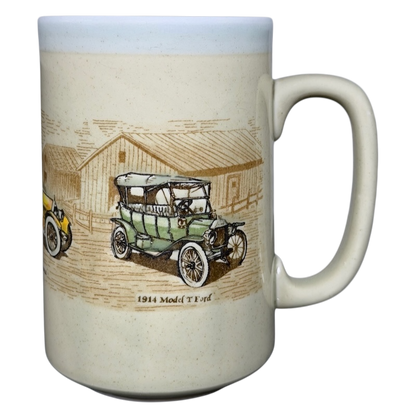Classic Cars Mug vintage Otagiri featuring a detailed illustration of a 1914 Model T Ford