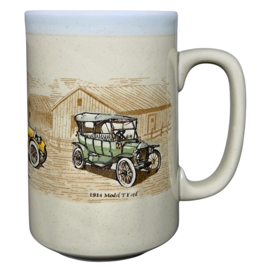 Classic Cars Mug vintage Otagiri featuring a detailed illustration of a 1914 Model T Ford