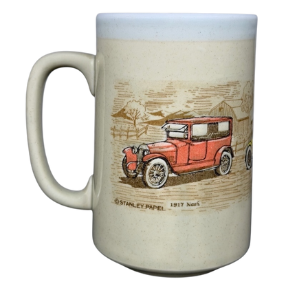 Classic Cars Mug vintage Otagiri featuring a 1917 Nash illustration on a stoneware design
