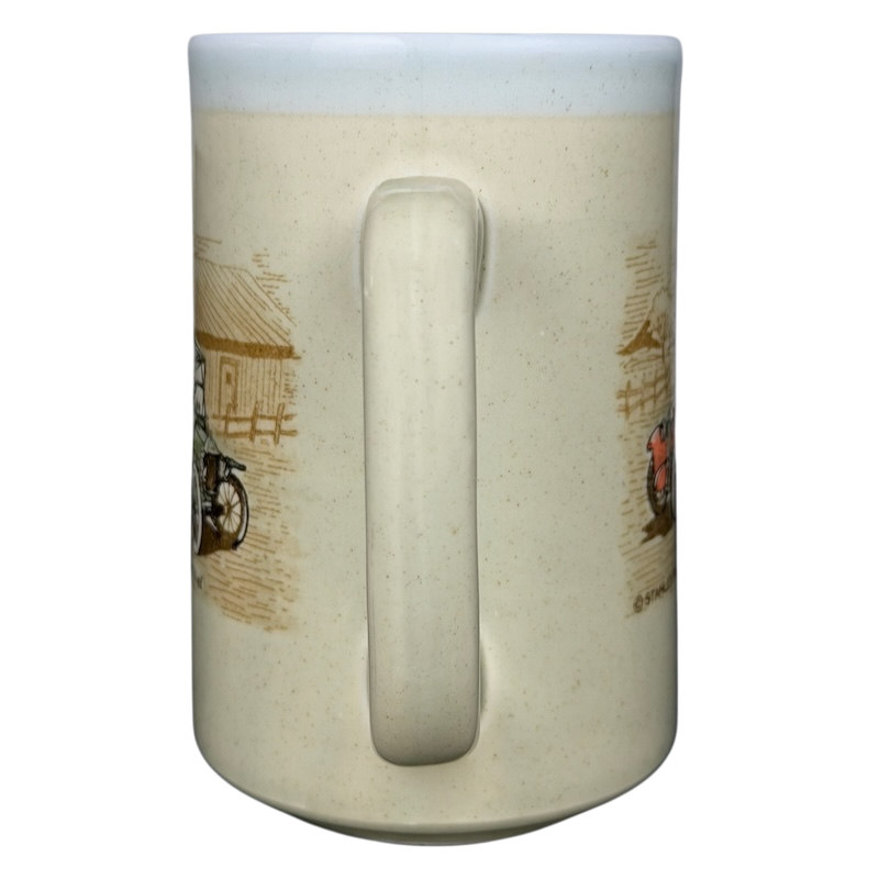 Classic Cars Mug vintage Otagiri featuring classic car illustrations on a cream ceramic body