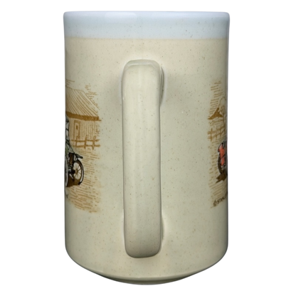 Classic Cars Mug vintage Otagiri featuring classic car illustrations on a cream ceramic body