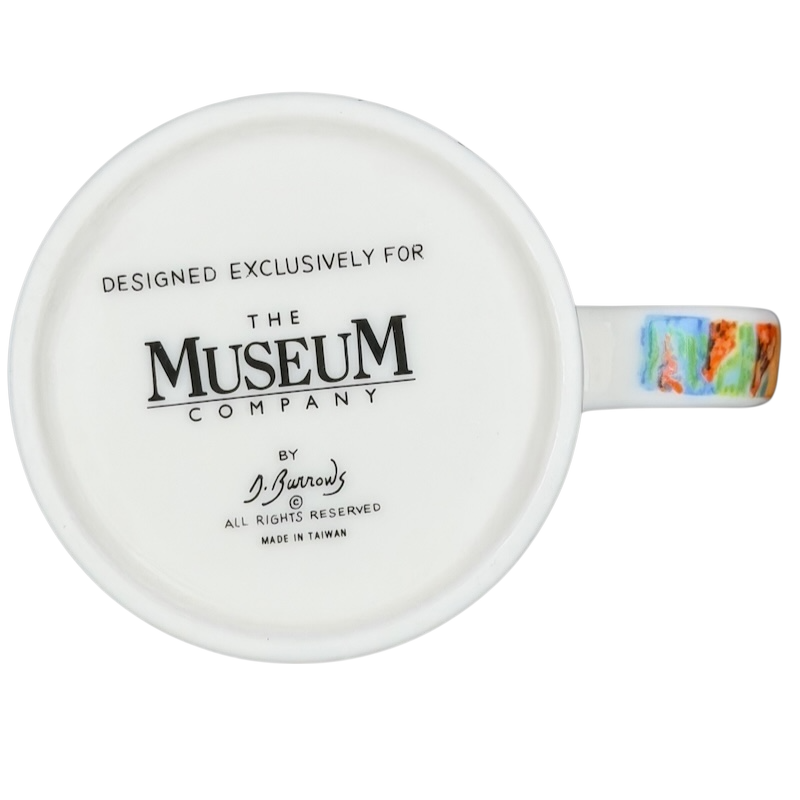 Bottom view of the Claude Monet Antibes Salis Gardens collectible mug by The Museum Company
