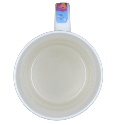 Interior view of a Claude Monet Antibes Salis Gardens collectible mug showcasing a clean design