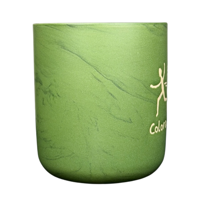 Green Colorado fast food bear mug collectible with a smooth design and playful bear graphic