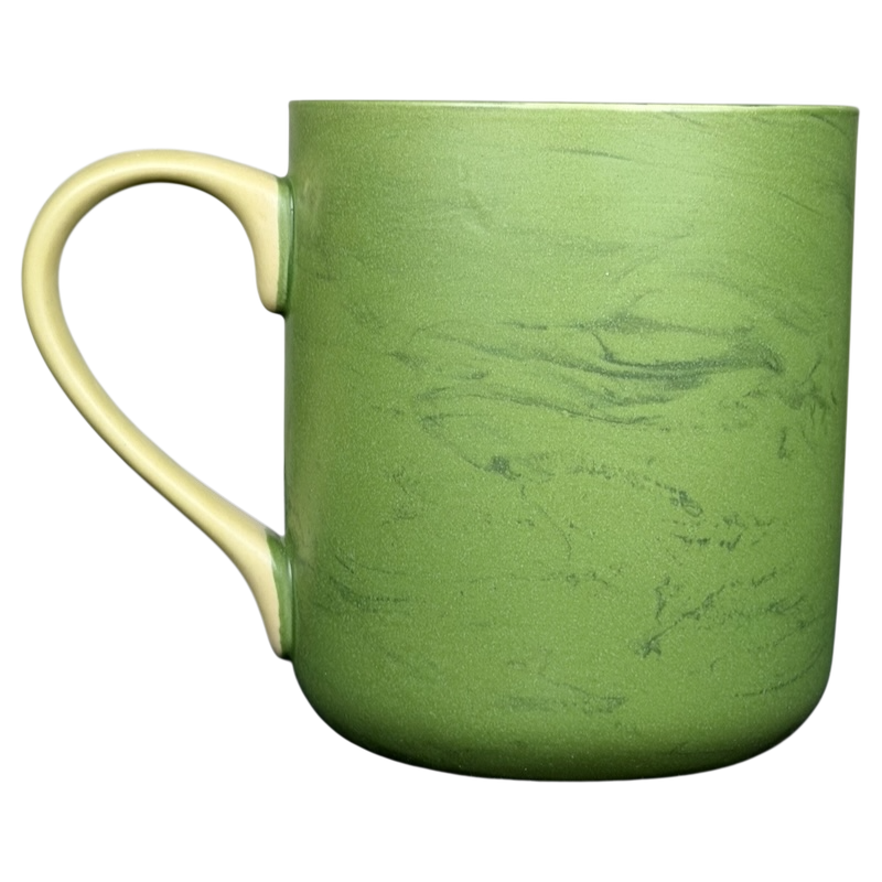 Colorado fast food bear mug collectible in green with a unique marbled finish
