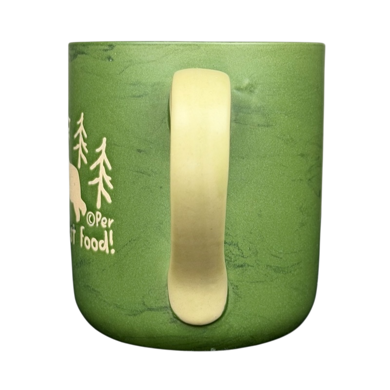 Colorado fast food bear mug collectible with a green finish and bear design