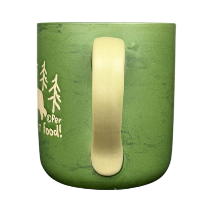 Colorado fast food bear mug collectible with a green finish and bear design
