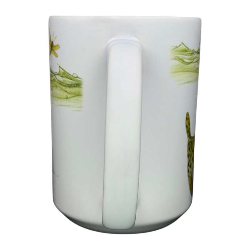 Dave Whitlock Trout and Dragonfly Fly Fishing Mug featuring colorful wildlife designs