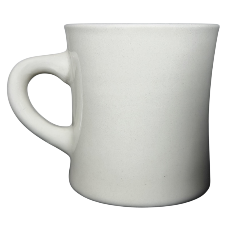 Highwave White Ceramic Dean & Deluca Vintage Diner Mug with a Classic Handle Design