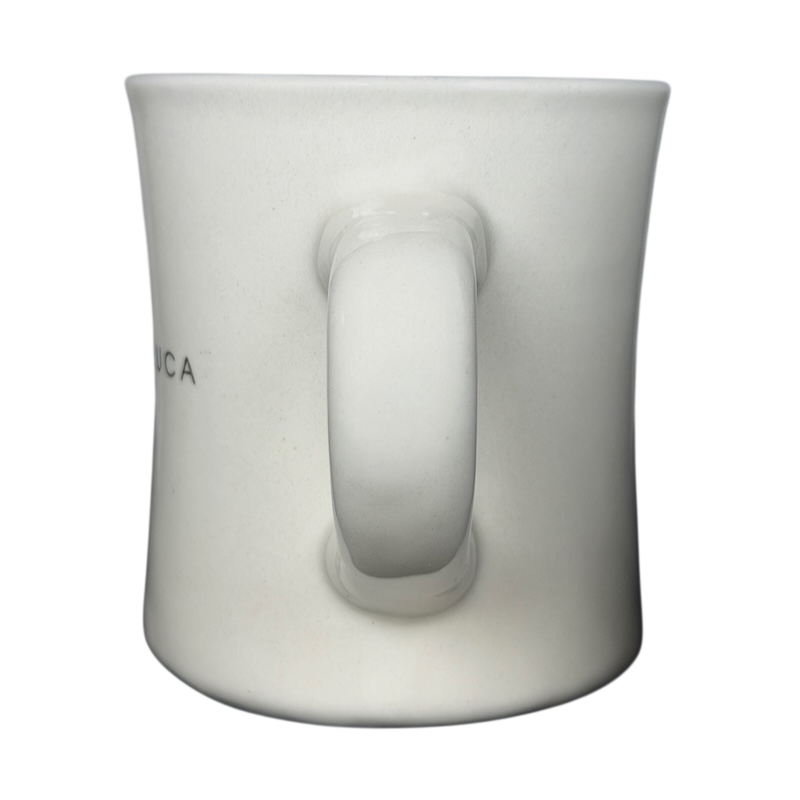 Highwave Dean & Deluca vintage diner mug in classic white with a curved handle