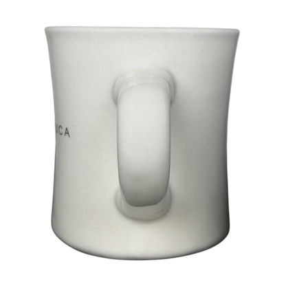 Highwave Dean & Deluca vintage diner mug in classic white with a curved handle