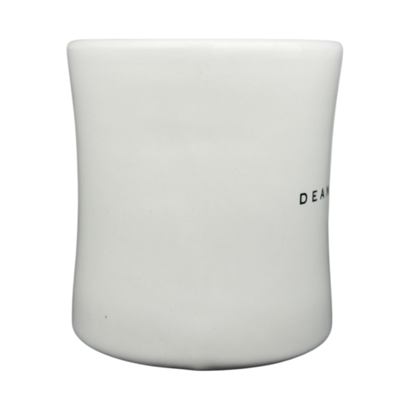 White ceramic Dean Deluca Diner Mug with a simple design for coffee lovers