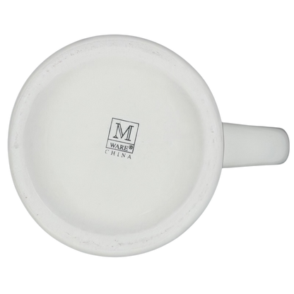 Bottom view of M Ware Dean Deluca Diner Mug showcasing the logo and design details