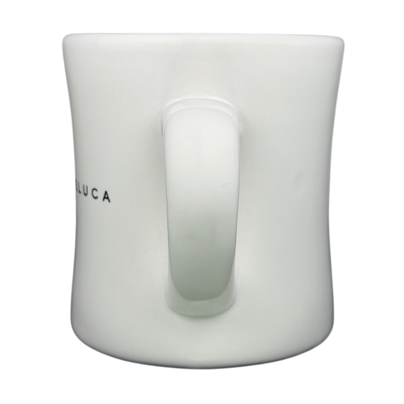 White ceramic Dean Deluca Diner Mug with a sturdy handle for everyday use
