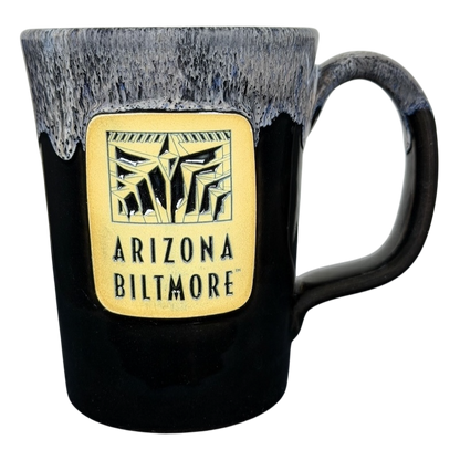 Deneen Arizona Biltmore mug 2019 in black with a textured design and logo for stylish beverages