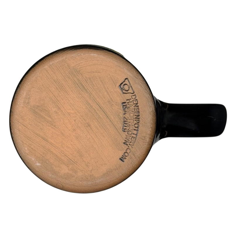 Bottom view of Deneen Arizona Biltmore mug 2019 showcasing handcrafted ceramic detail and artisan logo