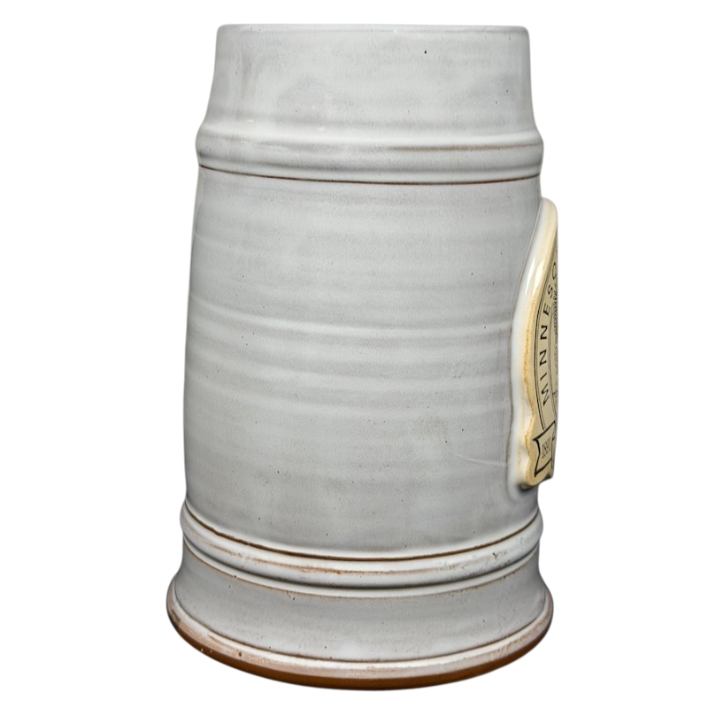 Minnesota State Parks Centennial Stein Deneen Pottery with a classic gray glaze and sturdy handle