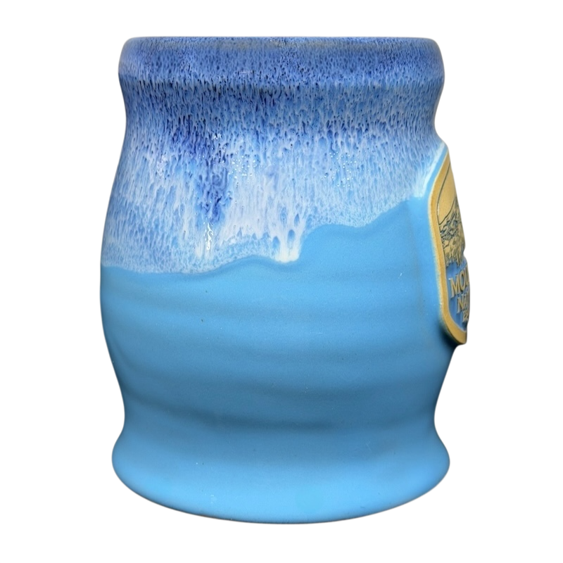 Mount Rainier National Park Mug Deneen Pottery with a scenic blue glaze finish