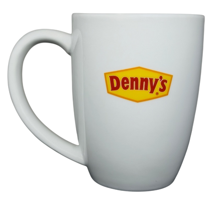 Denny's Variety Is The Spice Of Life mug from Oneida in white ceramic with Denny's logo