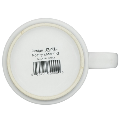 Papel Derrick name poetry mug featuring a smooth ceramic finish and a comfortable handle
