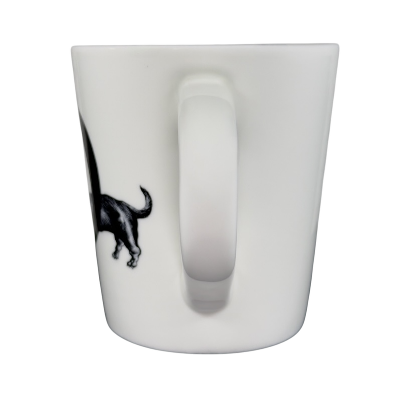 Diamond Dog Rory Dobner Monogram Mug Williams Sonoma with elegant black dog design