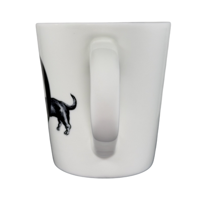 Diamond Dog Rory Dobner Monogram Mug Williams Sonoma with elegant black dog design