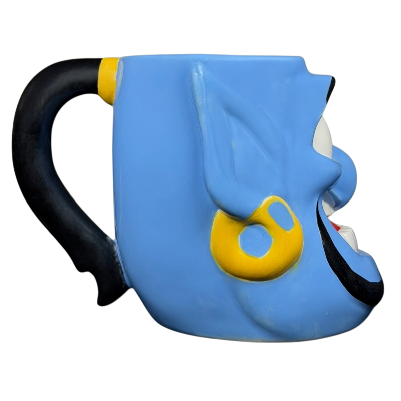 Aladdin Movie Genie Sculpted Mug Disney in vibrant blue with detailed facial features