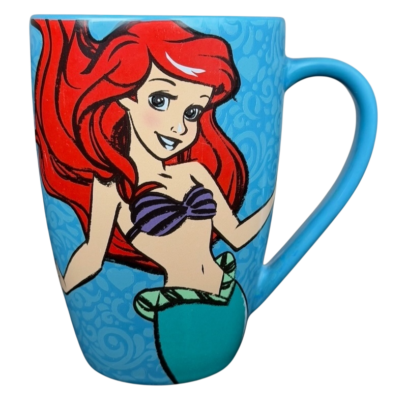 Ariel Once I Wake Up collectible mug featuring a vibrant image of Ariel from Disney's The Little Mermaid