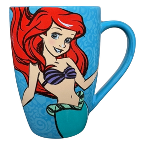 disney parks ariel little mermaid dress ceramic mug Disney Parks Little Mermaid Princess Ariel Abstract Dress Tail Mug Hair Handle