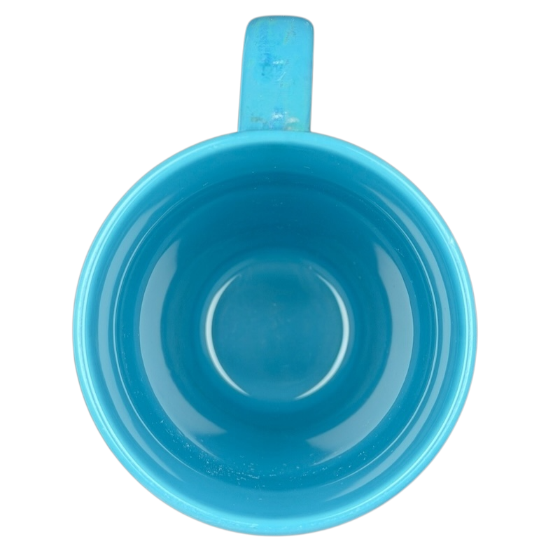 Ariel Once I Wake Up collectible mug in vibrant blue with smooth interior design for Disney fans