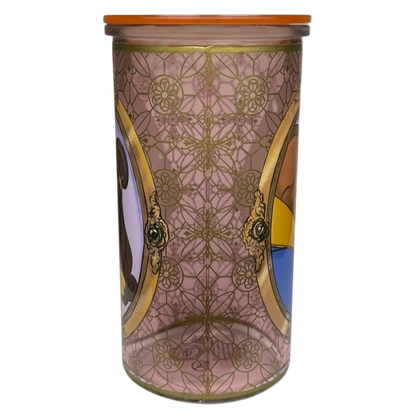 Beauty And The Beast Art Of Belle Glass Tumbler Disney featuring intricate designs and vibrant colors